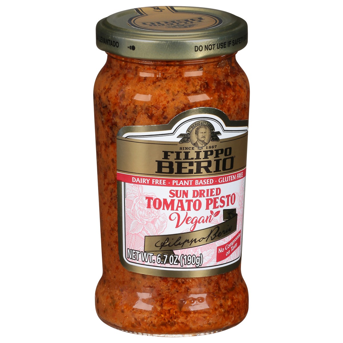 slide 2 of 9, Filippo Berio Sun Dried Vegan Tomato Pesto 6.7 oz, 6.7 oz
