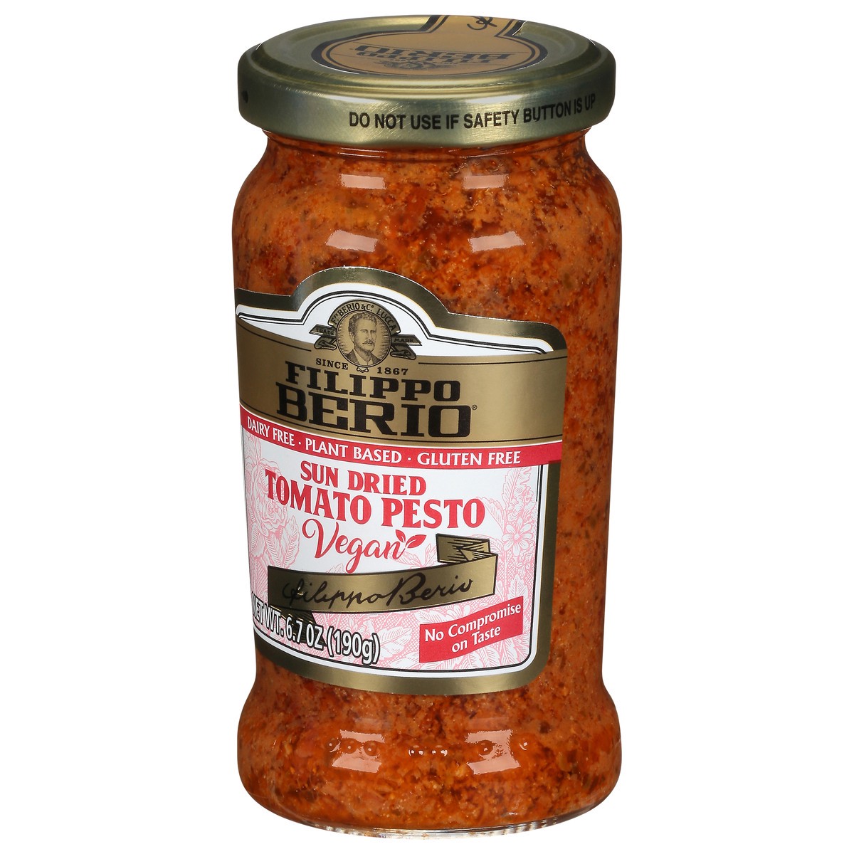 slide 4 of 9, Filippo Berio Sun Dried Vegan Tomato Pesto 6.7 oz, 6.7 oz