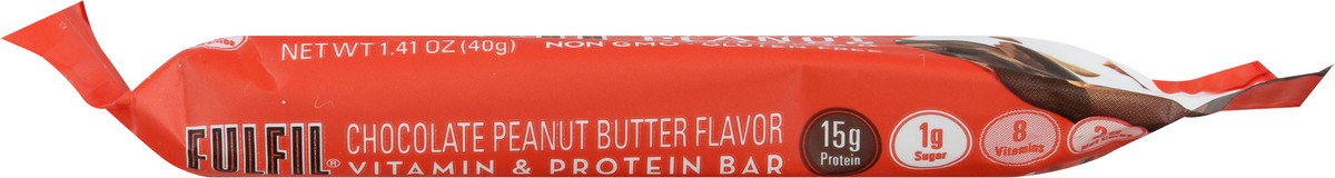 slide 2 of 12, FULFIL Chocolate Peanut Butter Flavored Protein Bar, 1.41 oz, 1.41 oz