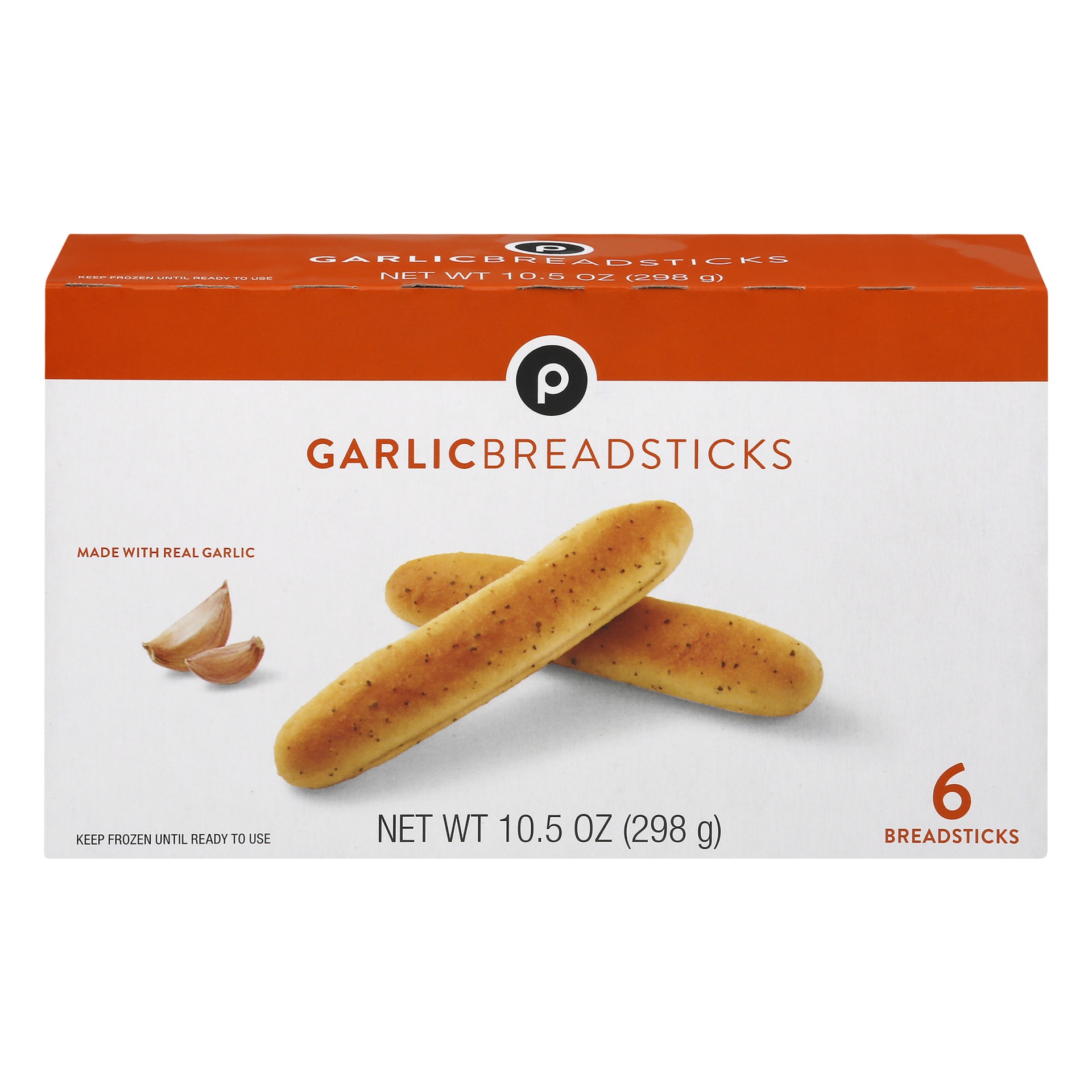 slide 1 of 1, Publix Garlic Breadsticks, 6 ct