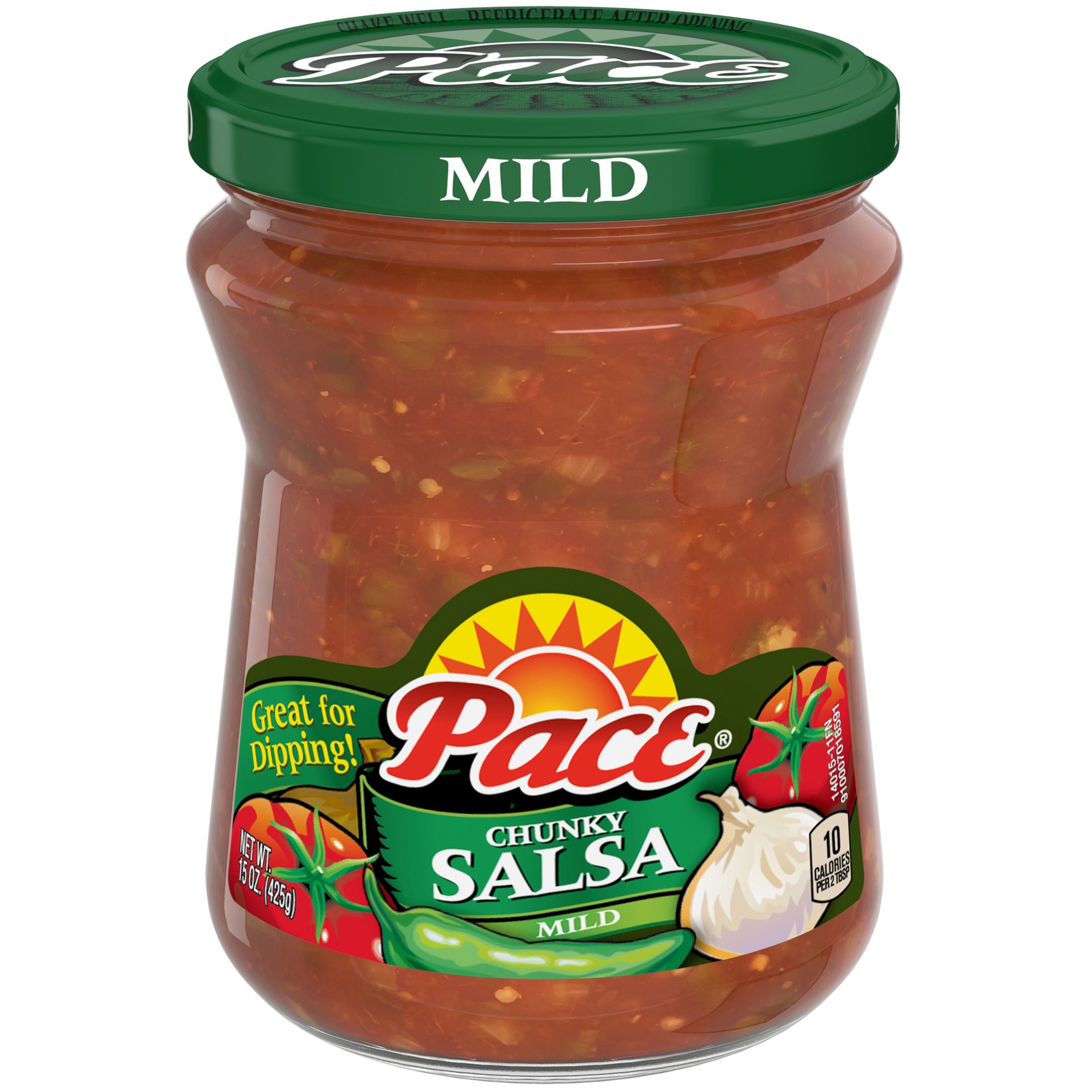 slide 1 of 11, Pace Chunky Mild Salsa, 15 oz Jar, 15 oz