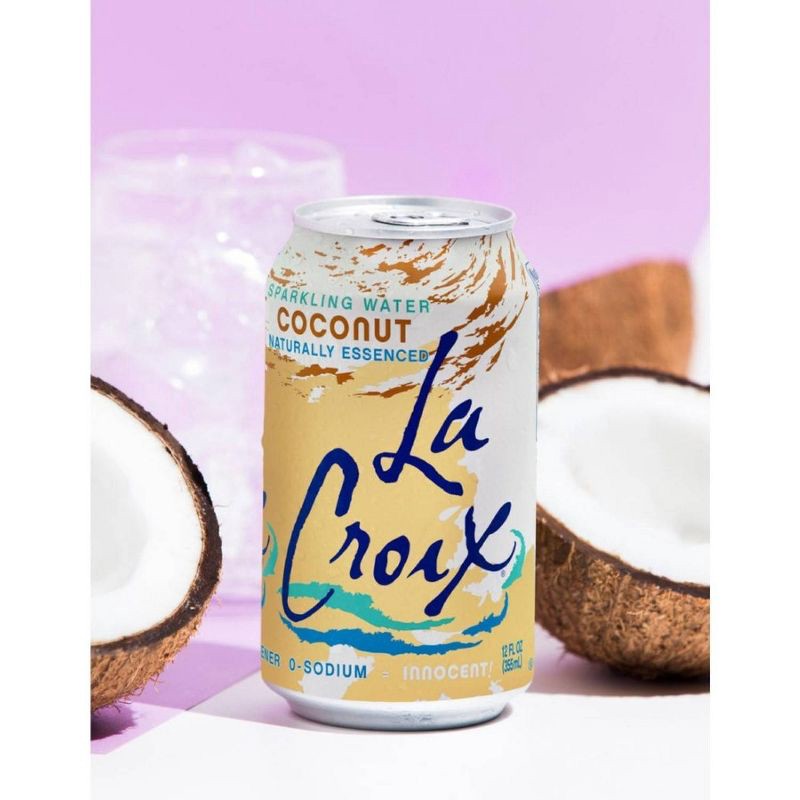 slide 3 of 7, LaCroix Sparkling Water Coconut - 8pk/12 fl oz Cans, 8 ct; 12 fl oz