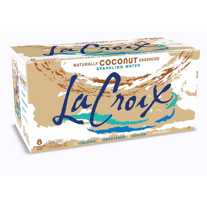 slide 5 of 7, LaCroix Sparkling Water Coconut - 8pk/12 fl oz Cans, 8 ct; 12 fl oz