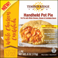 slide 1 of 1, Timber Ridge Farm Chicken Enchilada Pot Pie, 6 oz