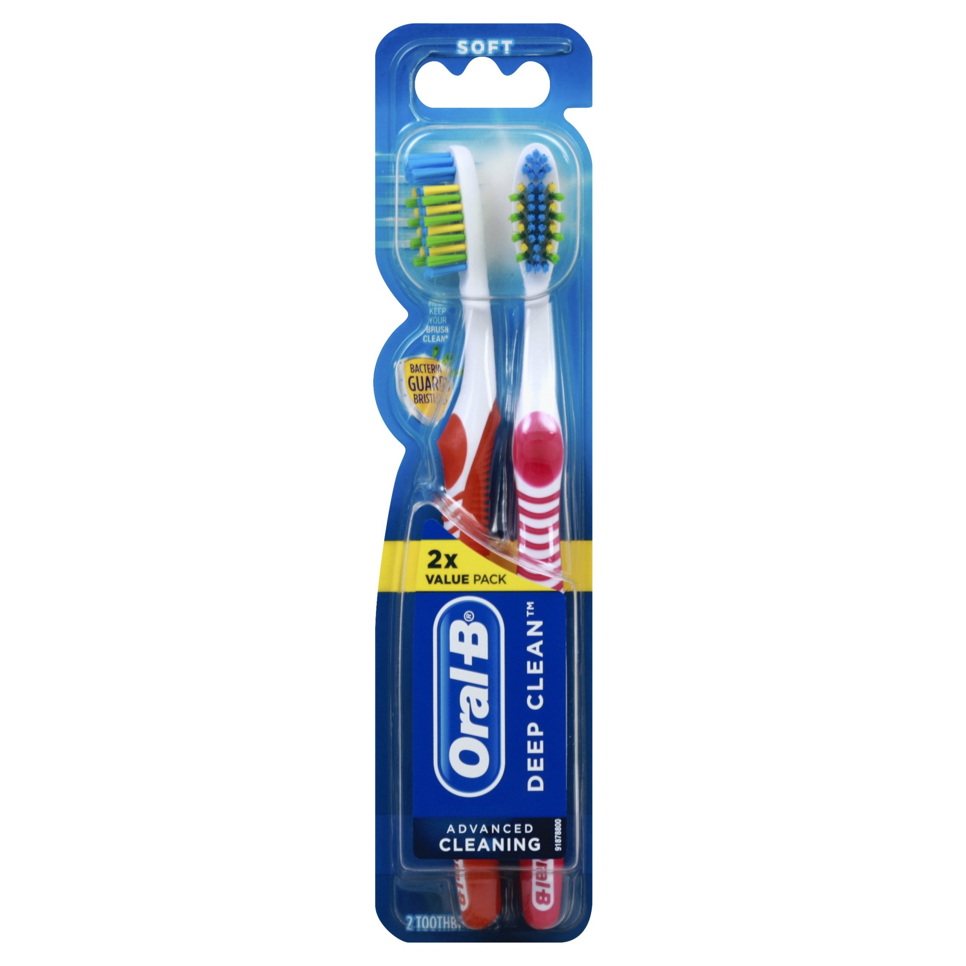 slide 1 of 4, Oral-B Complete Deep Clean Soft Bristle Toothbrush, 2 ct