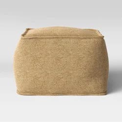 Outdoor Pouf Natural Woven - Threshold