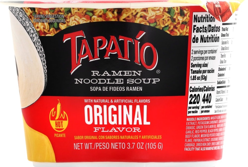 slide 1 of 1, Tapatio Ramen Noodle Soup, Original Flavor, 3.7 oz