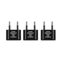 Travel Smart by Conair Continental Adapter Plug Set - 3pk: for International Travel
