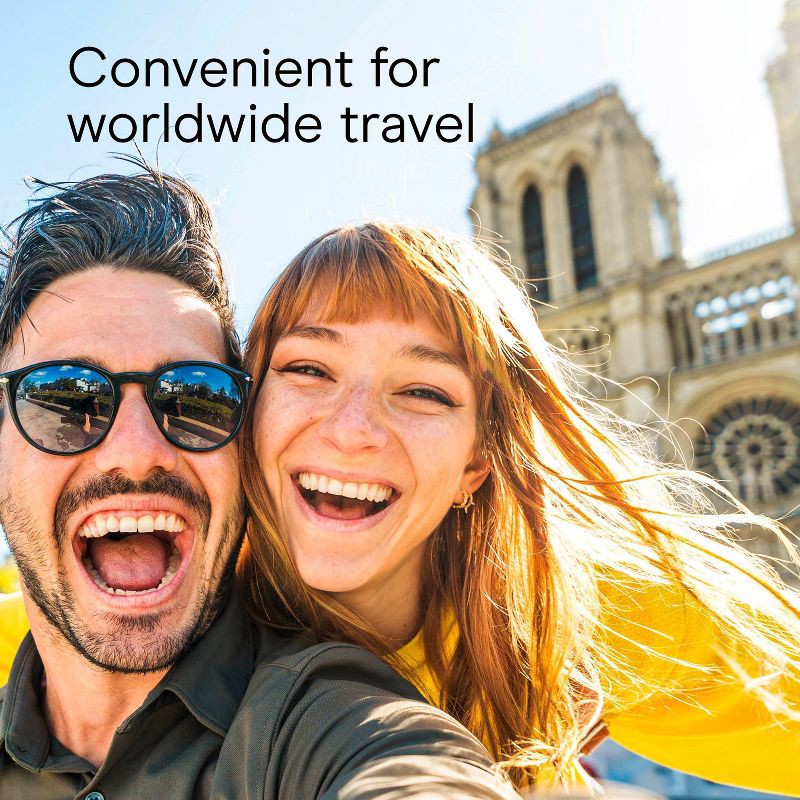 slide 7 of 10, Travel Smart by Conair All-in-One Adapter: Compatible with European Outlets, 1 ct