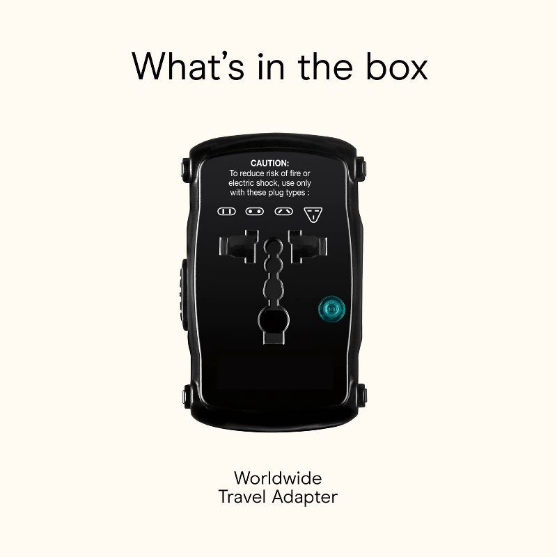 slide 8 of 10, Travel Smart by Conair All-in-One Adapter: Compatible with European Outlets, 1 ct