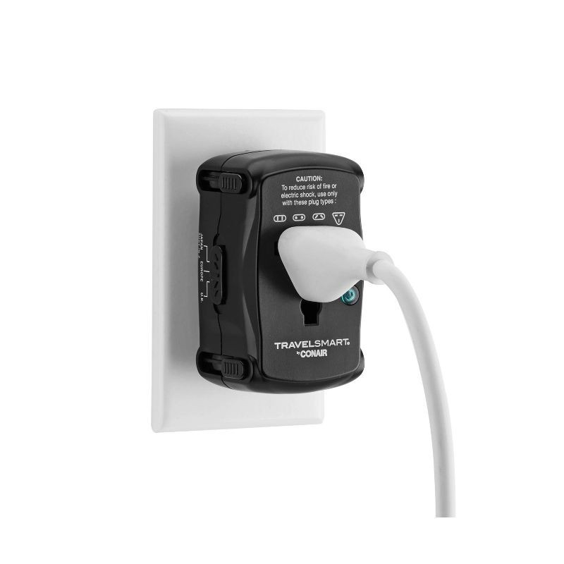 slide 8 of 10, Travel Smart by Conair All-in-One Adapter, 1 ct