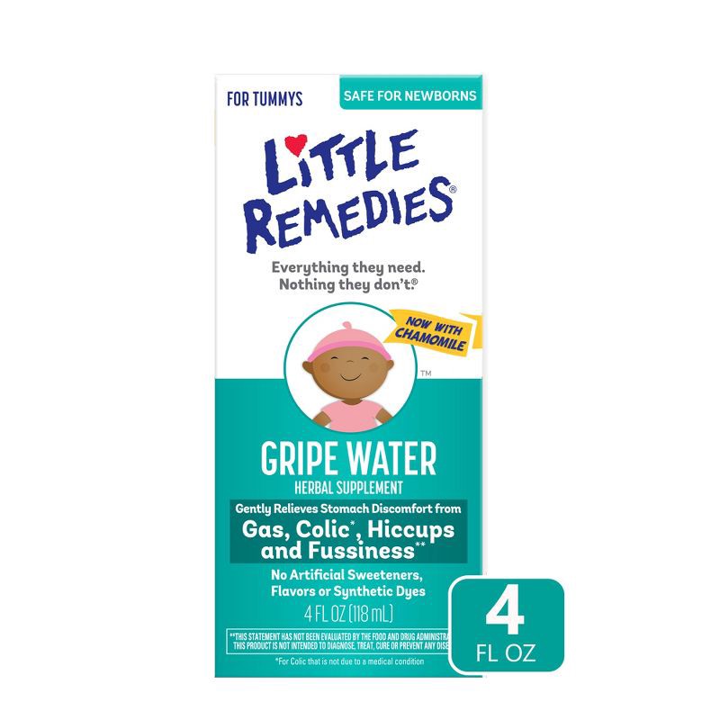 slide 1 of 7, Little Remedies Gripe Water for Baby Gas Colic or Hiccups - 4 fl oz, 4 fl oz