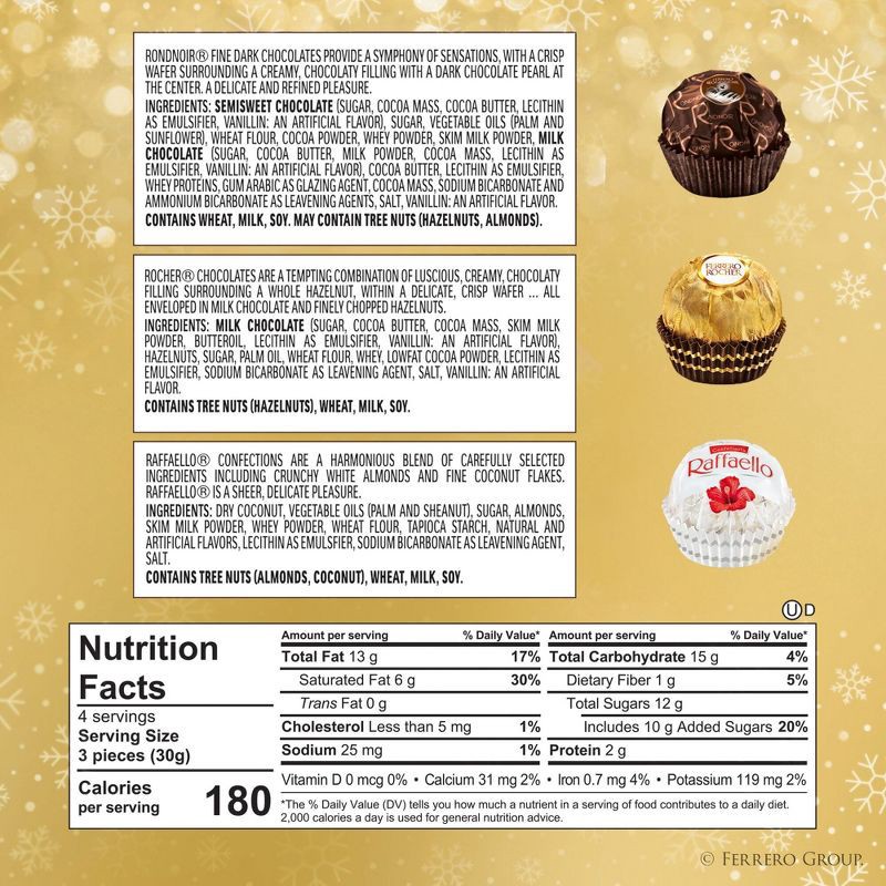 slide 2 of 8, Ferrero Collection Ferrero Rocher Collection Assorted Chocolates Candy Variety Pack - 4.6oz/12ct, 12 ct; 4.6 oz