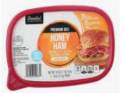 slide 1 of 1, Essential Everyday Honey Ham Lunch Meat Tub, 9 oz