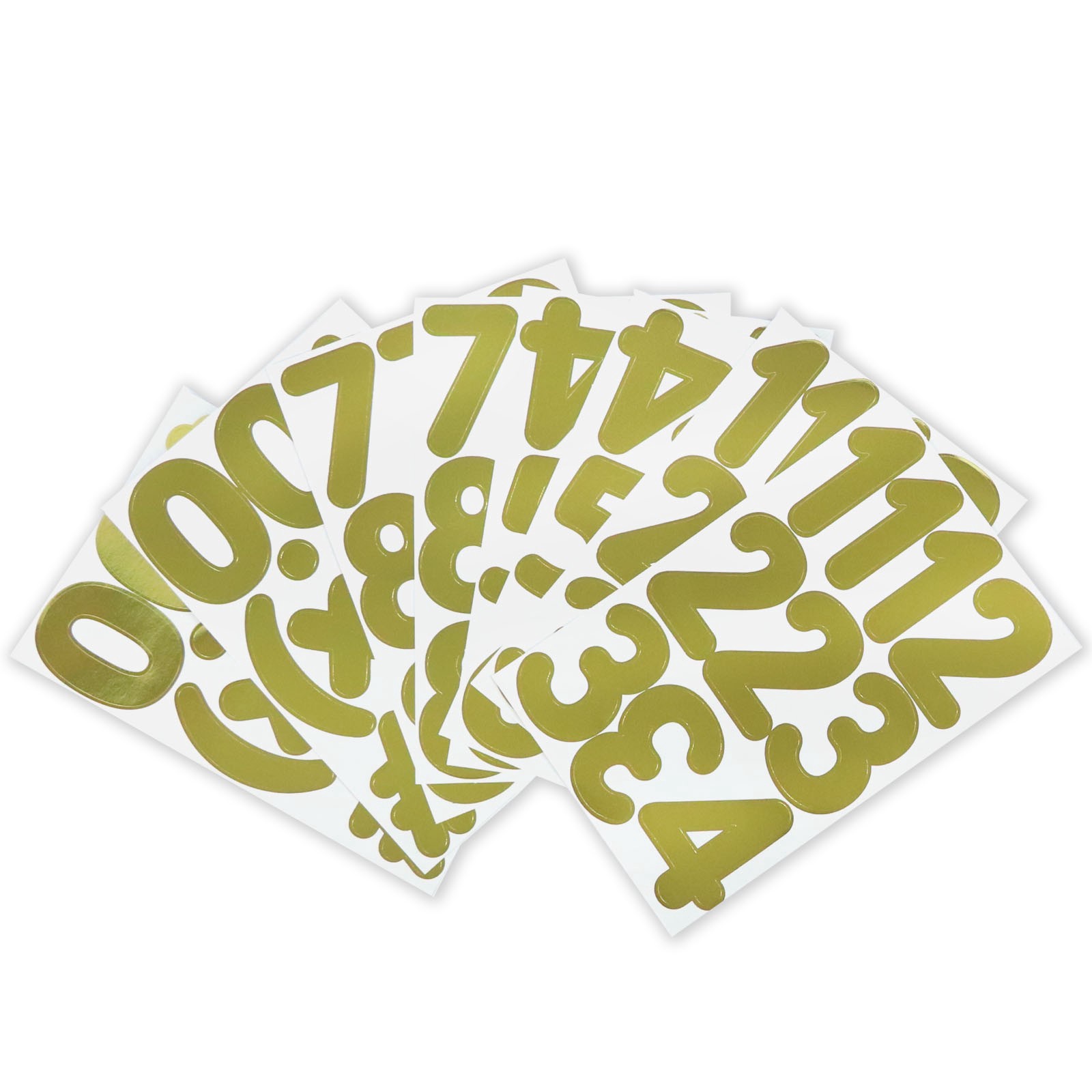 slide 5 of 5, Rounded Number Stickers By Recollections, 2.25 in