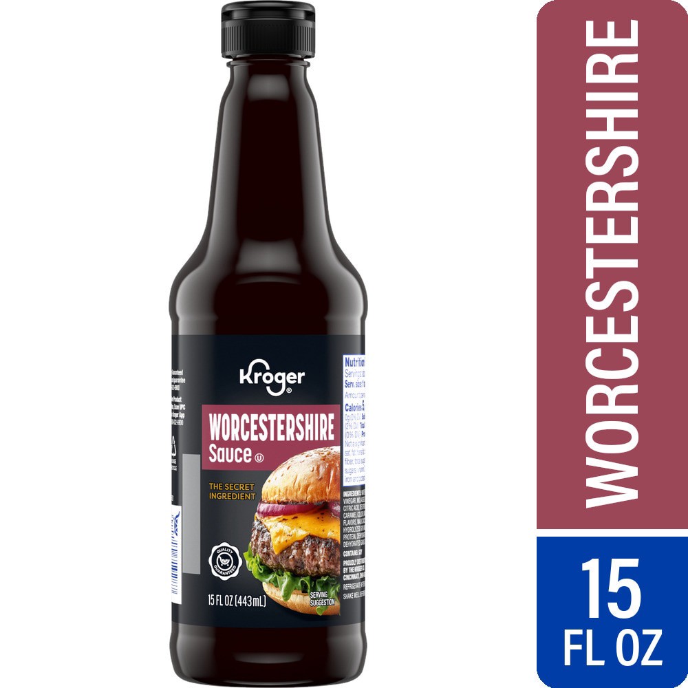 slide 1 of 3, Kroger Worcestershire Sauce, 15 fl oz