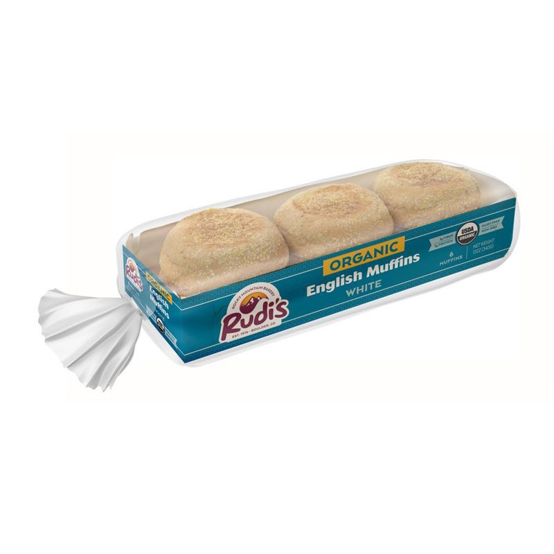 slide 1 of 1, Rudi's Organic White English Muffins - 12oz, 12 oz