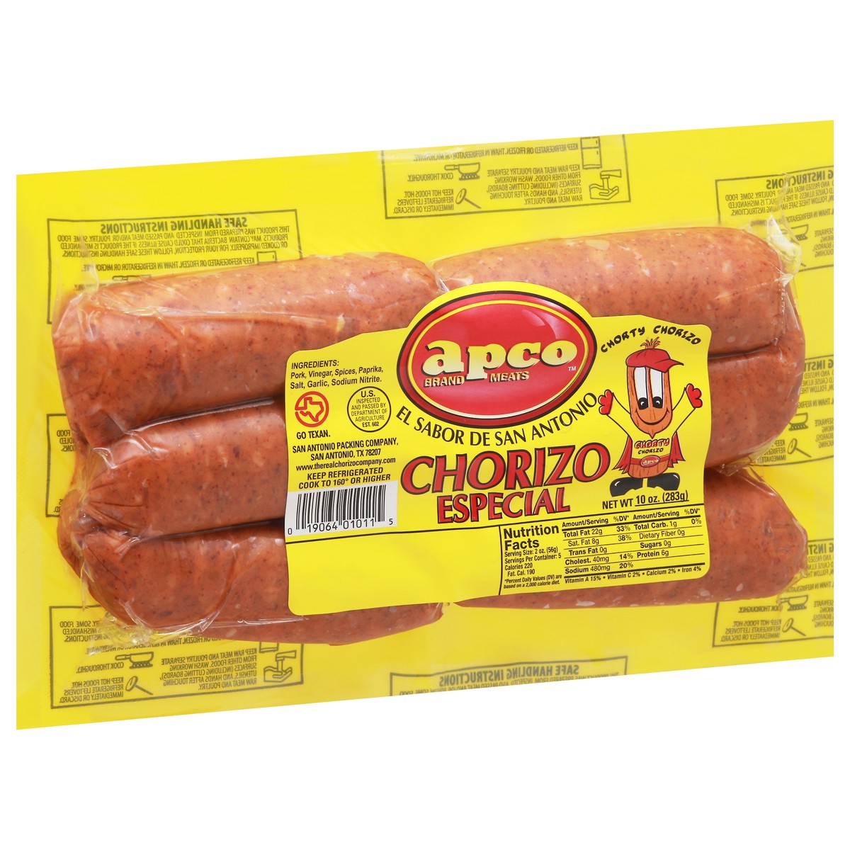 slide 6 of 9, Apco Chorizo Especial Chorizo 10 oz Pack, 10 oz