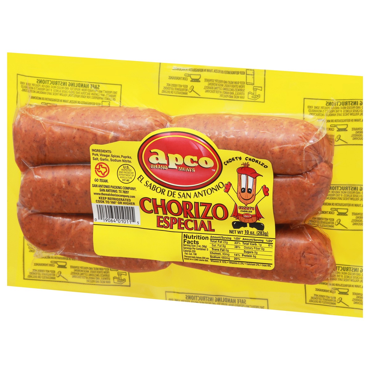 slide 9 of 9, Apco Chorizo Especial Chorizo 10 oz Pack, 10 oz