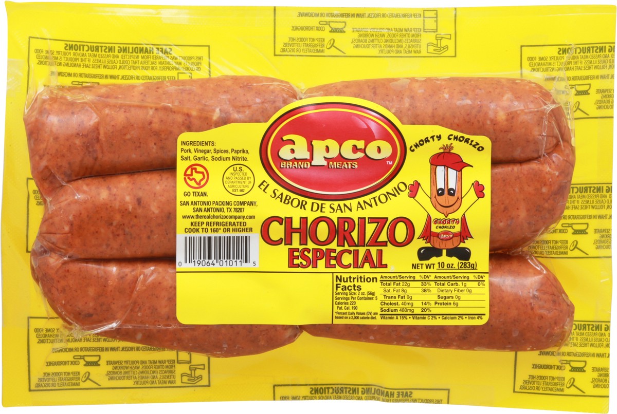 slide 3 of 9, Apco Chorizo Especial Chorizo 10 oz Pack, 10 oz