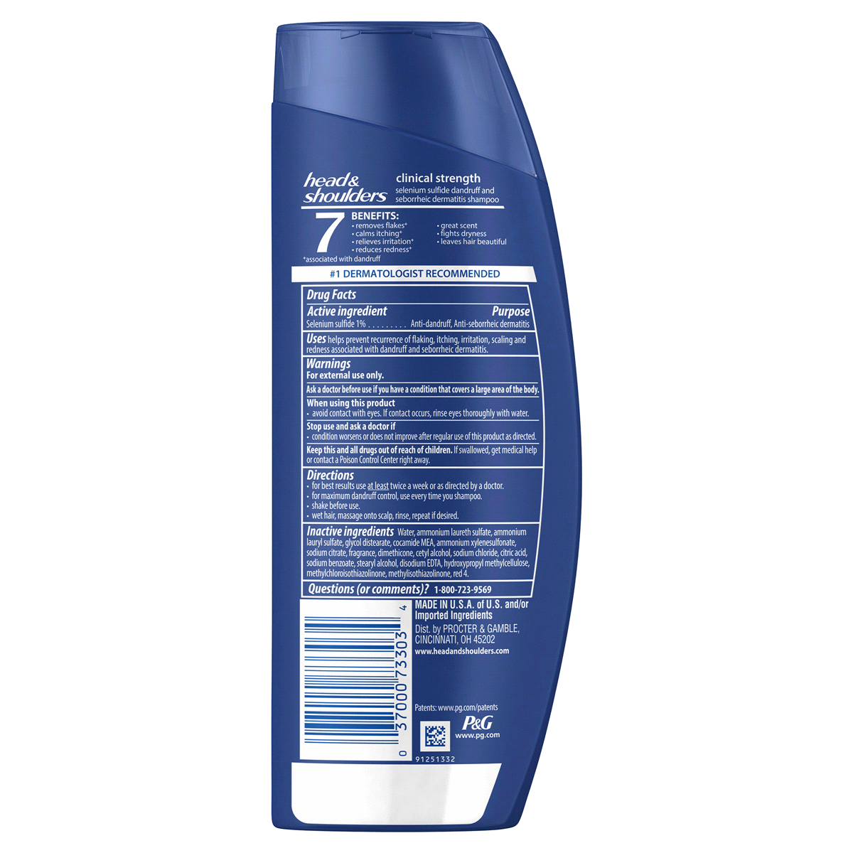 slide 2 of 6, Head & Shoulders Clinical Strength Hair Shampoo, 23.7 fl oz