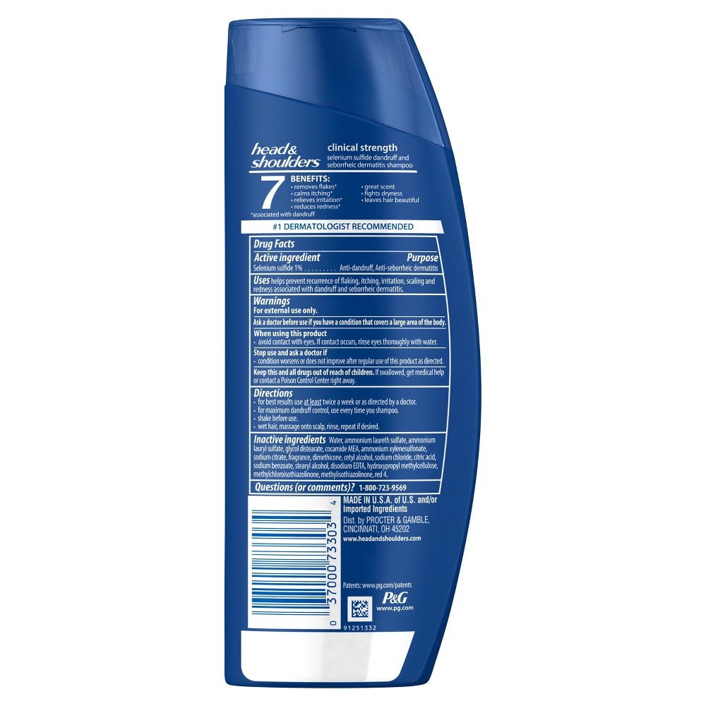 slide 4 of 6, Head & Shoulders Clinical Strength Hair Shampoo, 23.7 fl oz