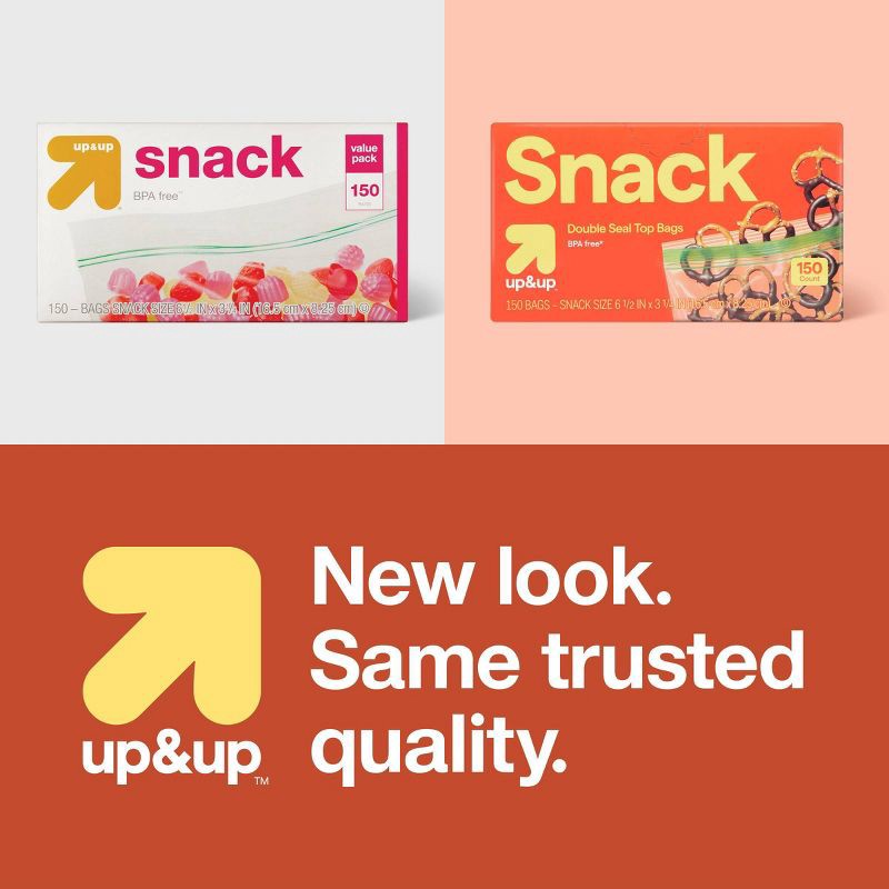 slide 4 of 4, Snack Storage Bags - 150ct - up&up™, 150 ct