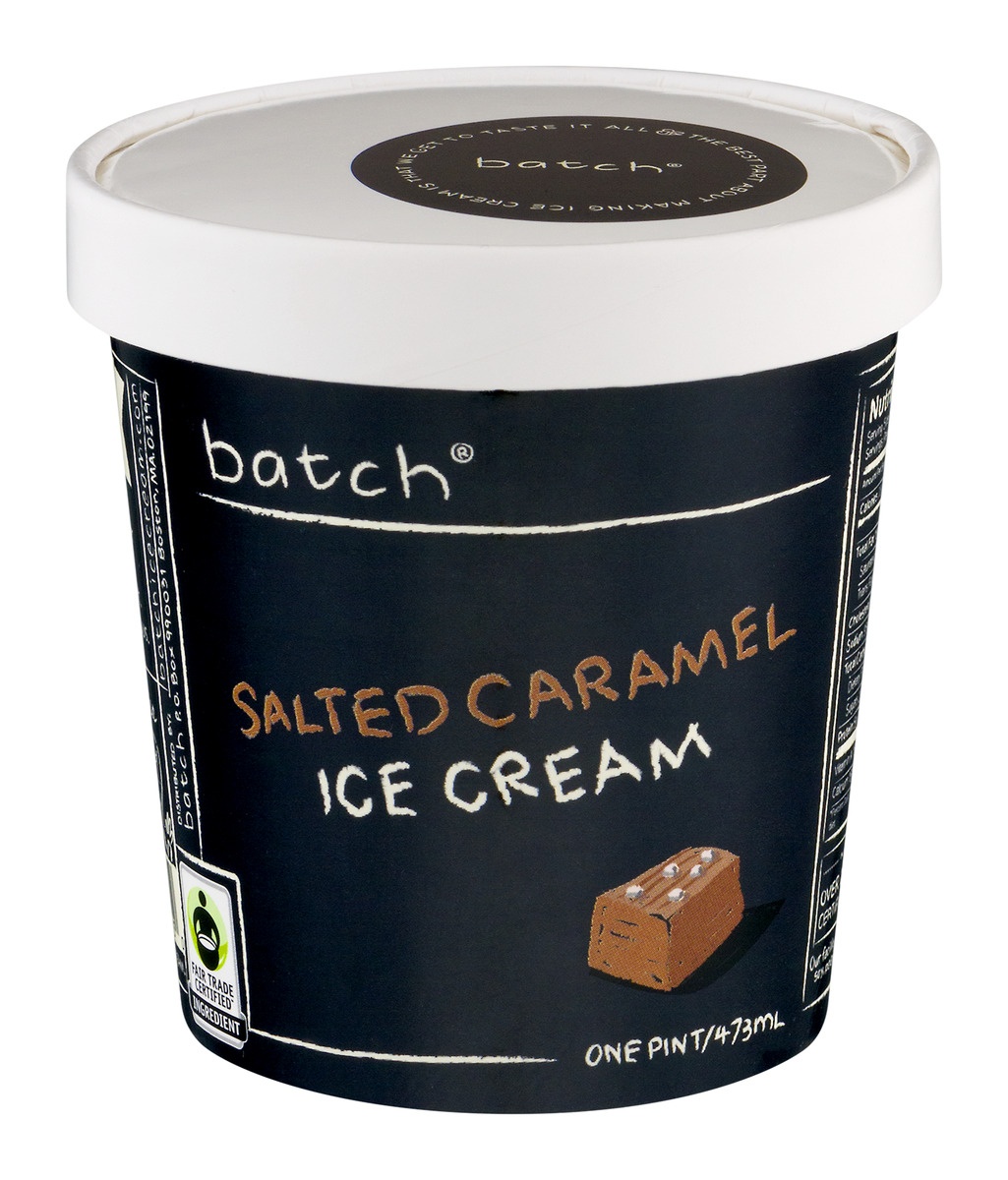 slide 1 of 1, Batch Ice Cream Salted Caramel, 16 fl oz