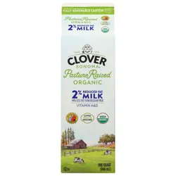 Clover Sonoma 2% Milk - 1qt