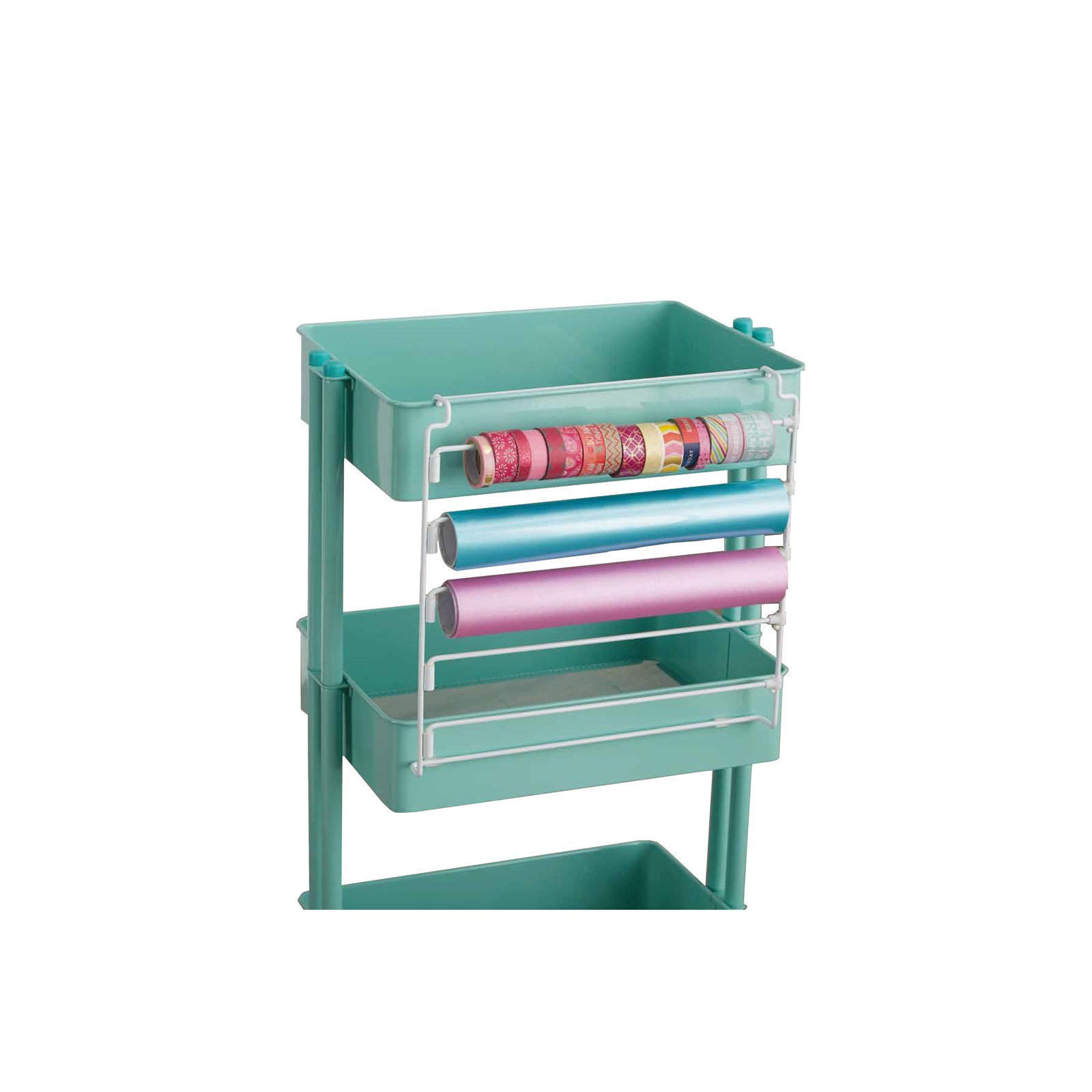 slide 2 of 3, 5-Tier Craft Roll Cart Hanger By Simply Tidy, 13 in x 13 in