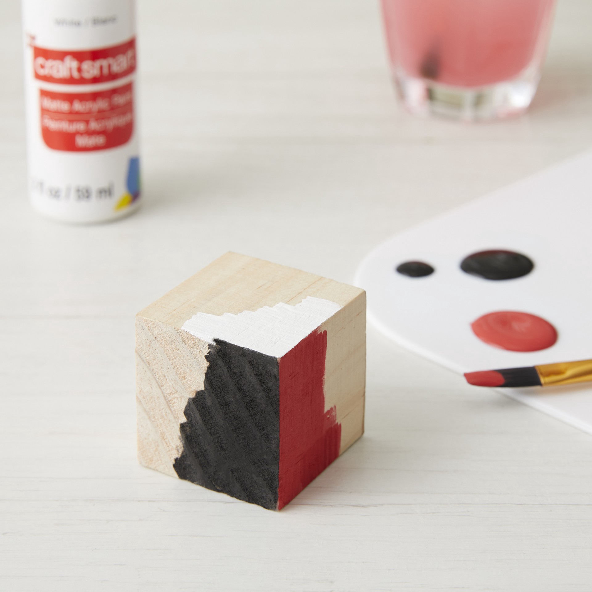 slide 2 of 2, Square Wood Block By Make Market, 1.5 in