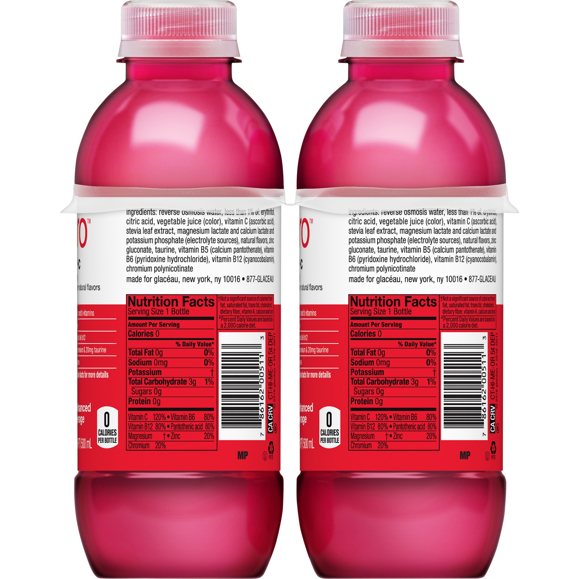 slide 2 of 9, vitaminwater Zero Power-C Nutrient Enhanced Dragonfruit Water Beverage - 6 ct, 6 ct