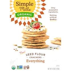 Simple Mills Seed Flour Everything Crackers 4.25 oz