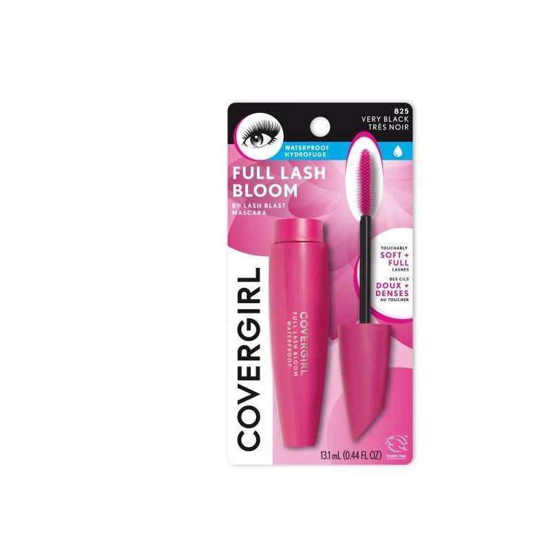 slide 1 of 5, COVERGIRL Full Lash Bloom Waterproof Mascara - 826 Very Black - 0.44 fl oz, 0.44 fl oz