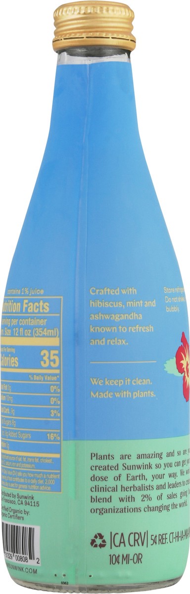 slide 7 of 14, Sunwink Hibiscus Mint Sparkling Tonic - 12 oz, 12 oz