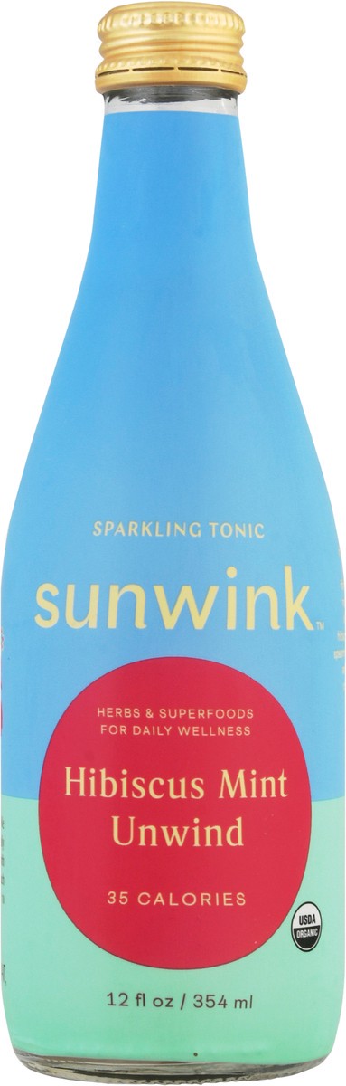 slide 12 of 14, Sunwink Hibiscus Mint Sparkling Tonic - 12 oz, 12 oz