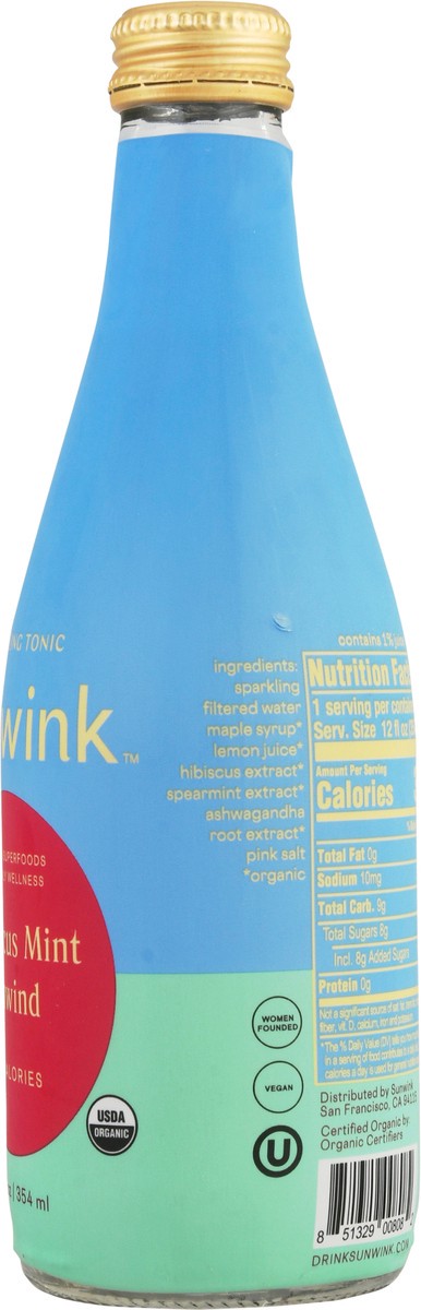 slide 8 of 14, Sunwink Hibiscus Mint Sparkling Tonic - 12 oz, 12 oz