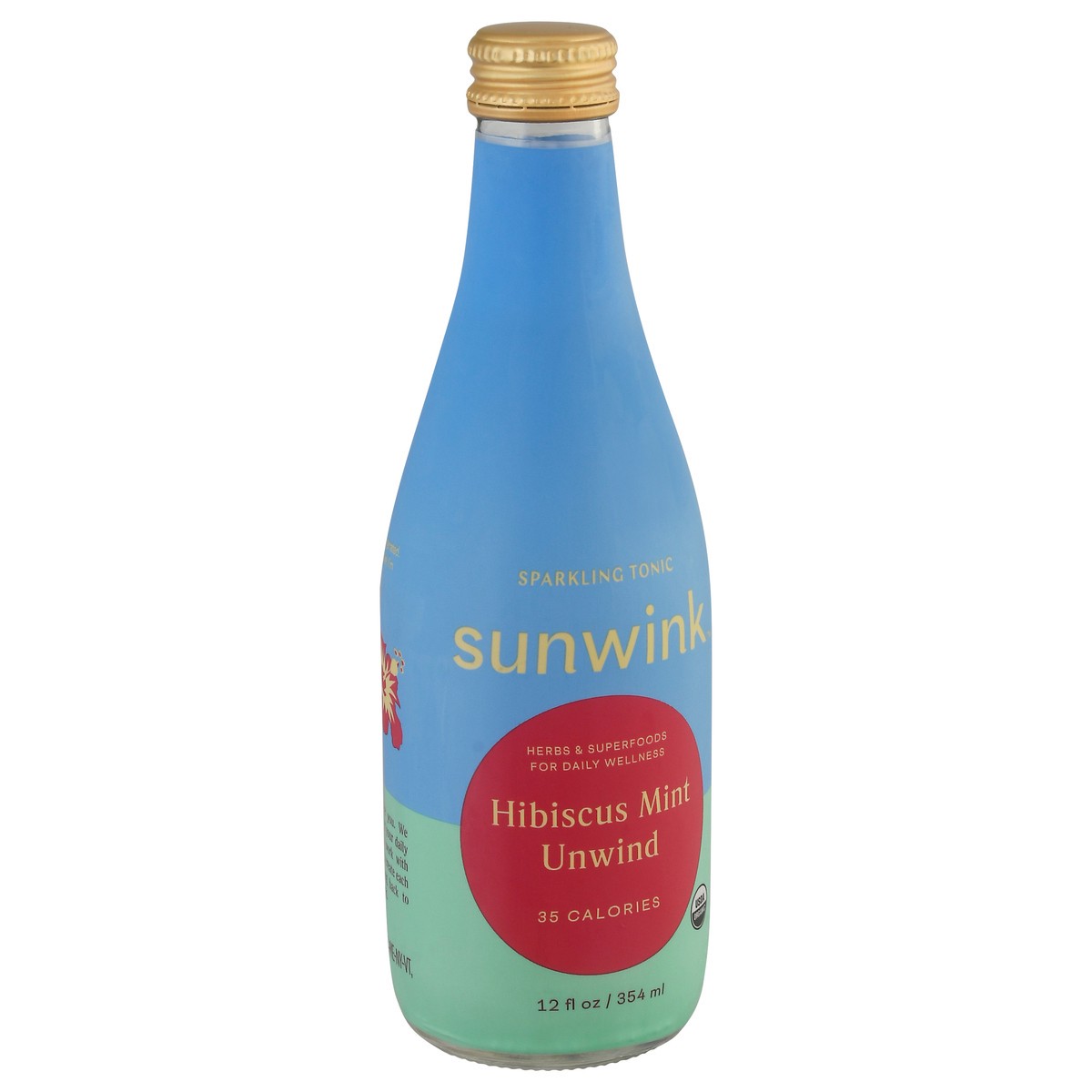 slide 2 of 14, Sunwink Hibiscus Mint Sparkling Tonic - 12 oz, 12 oz