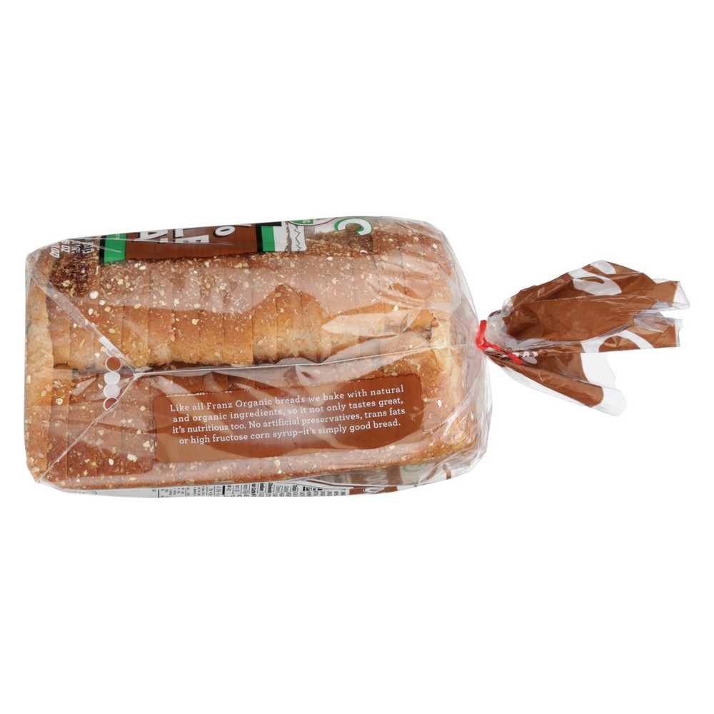 slide 4 of 5, Franz 100% Whole Wheat Organic Bread, 26 oz