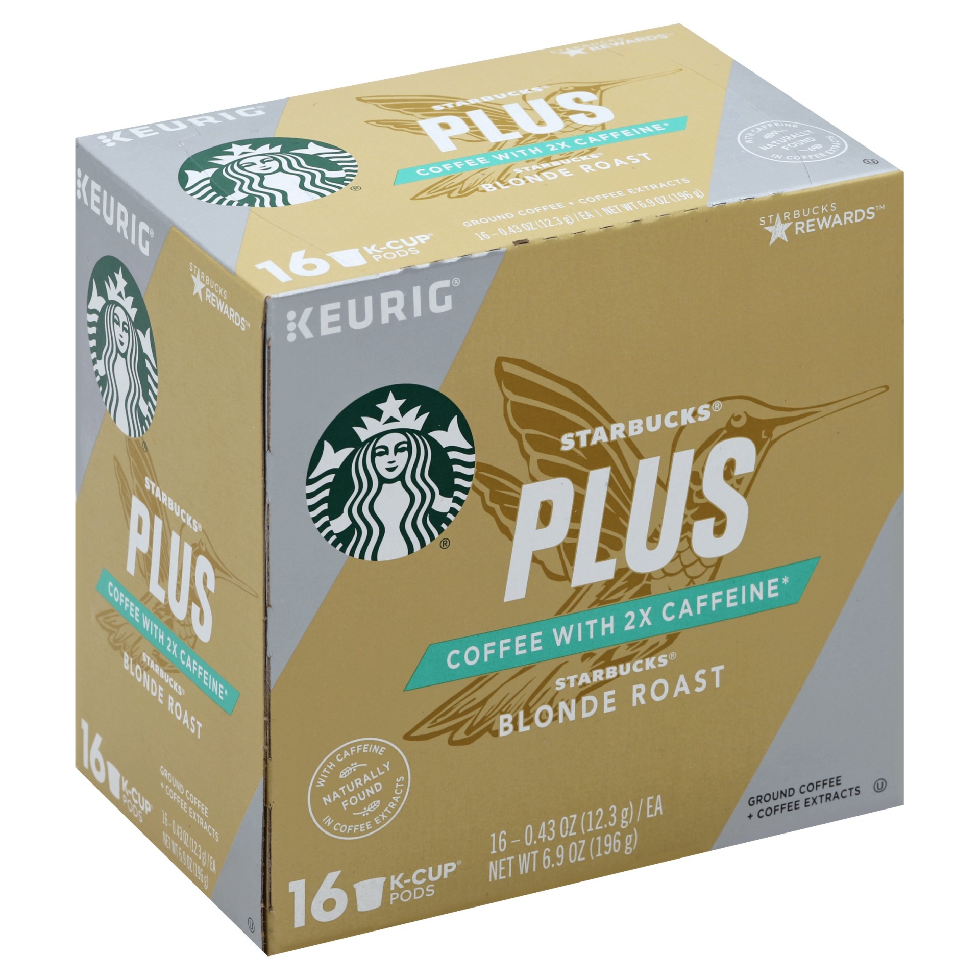 slide 1 of 3, Starbucks Keurig K-Cup Plus Blonde Roast, 16 ct