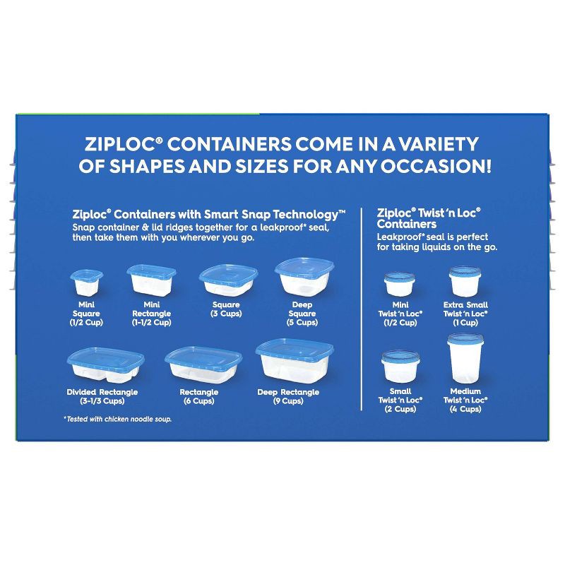 Ziploc Twist 'n Loc Mini containers - 4ct