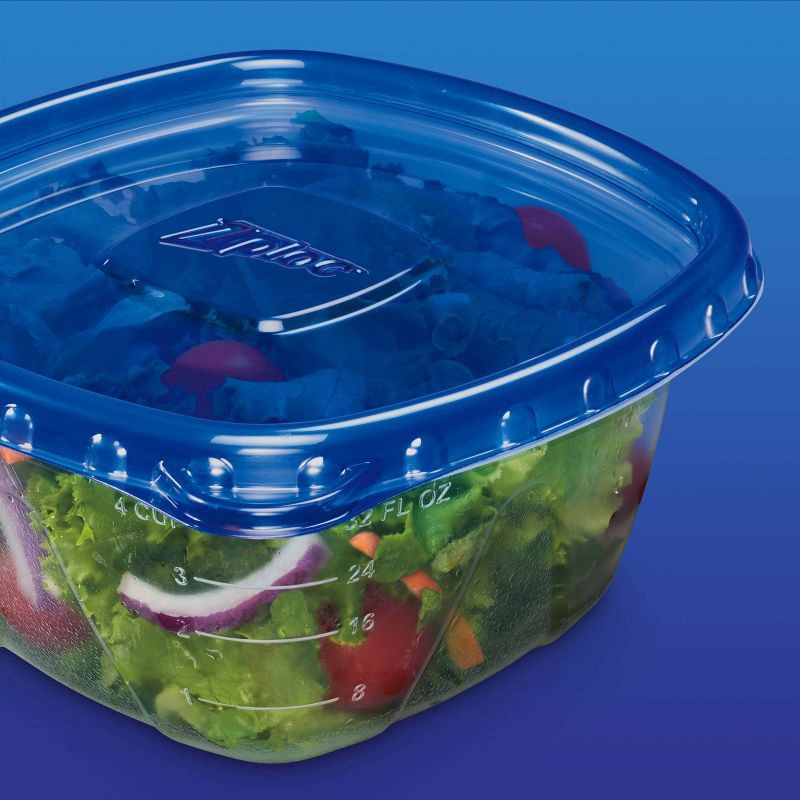 Ziploc Square Containers With Smart Snap Technology - 4ct : Target