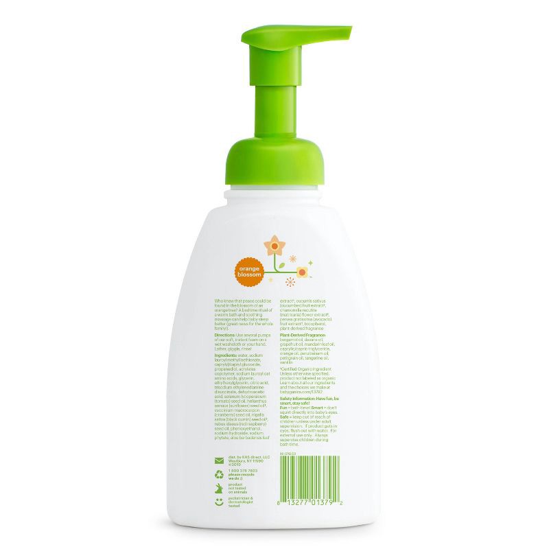 slide 3 of 4, Babyganics Baby Shampoo + Body Wash Pump Bottle Orange Blossom - 16 fl oz Packaging May Vary, 16 fl oz