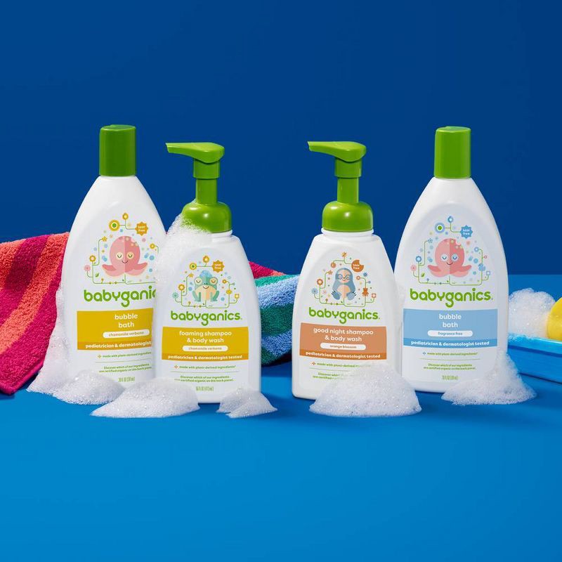 slide 2 of 4, Babyganics Baby Shampoo + Body Wash Pump Bottle Orange Blossom - 16 fl oz Packaging May Vary, 16 fl oz
