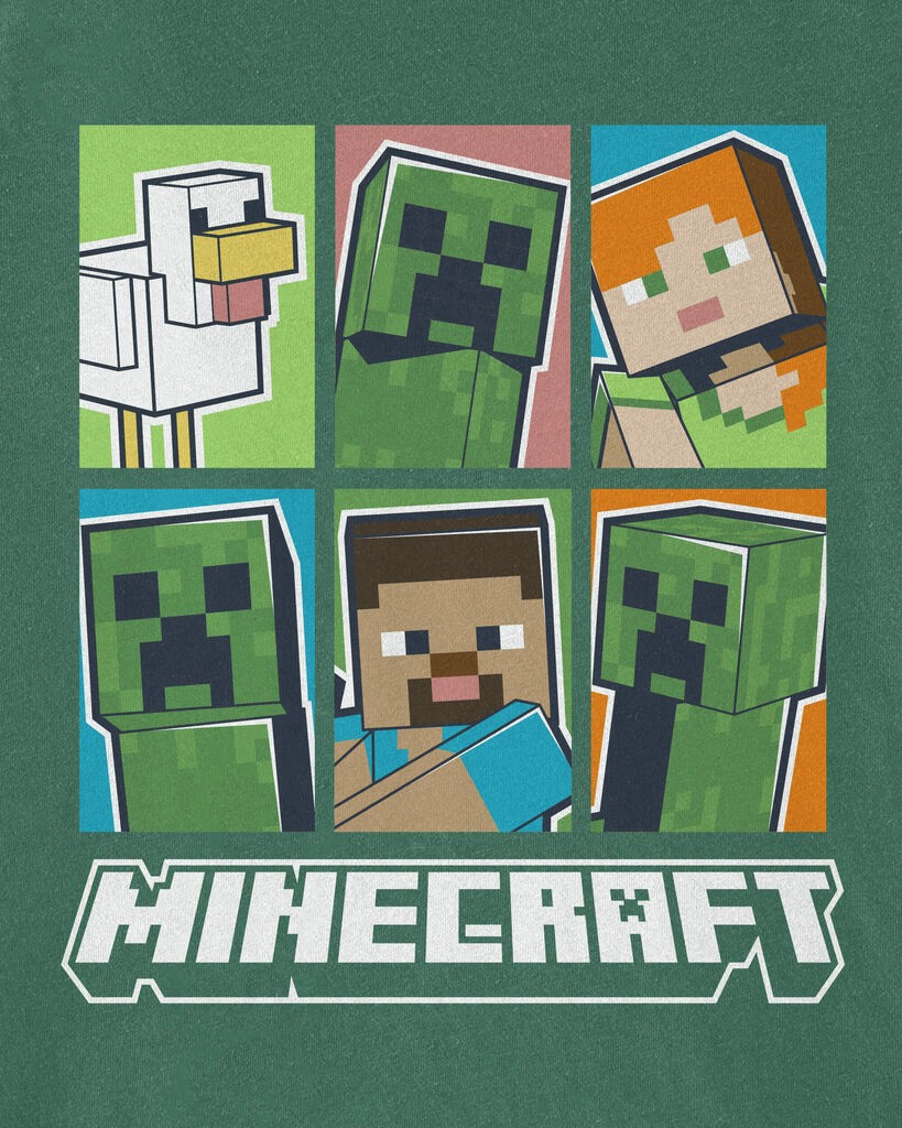 slide 2 of 2, Carter's Carters Kid Minecraft Tee Green 8, 1 ct
