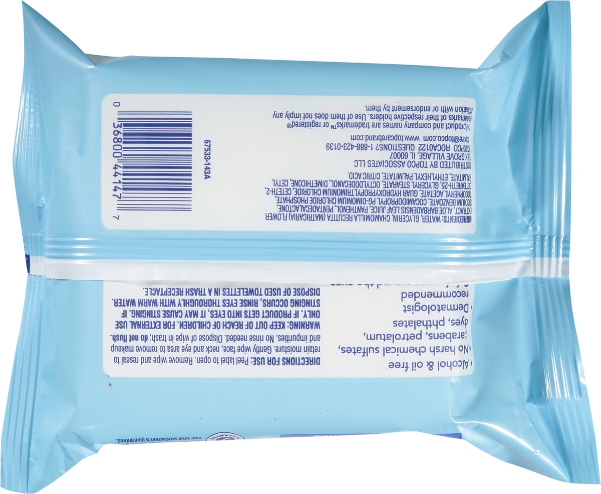 slide 8 of 10, TopCare Makeup Remover Towelettes, 25 ct