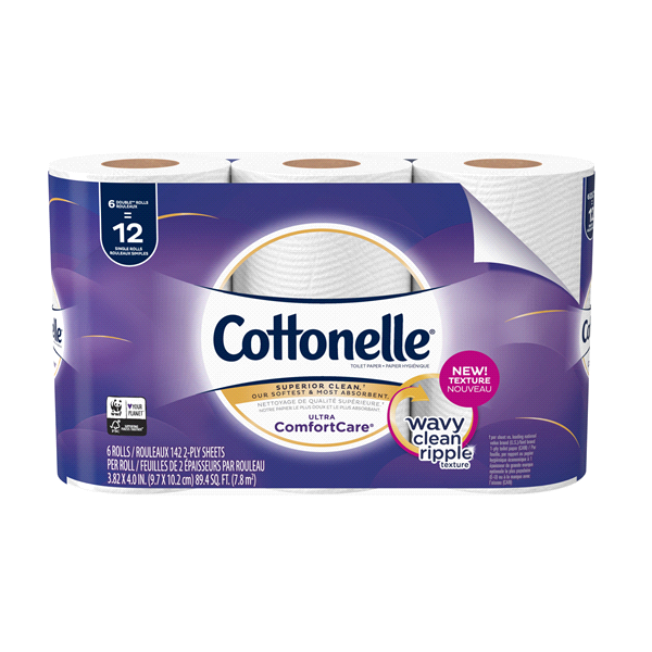 slide 1 of 1, Cottonelle Ultra ComfortCare Soft Bath Tissue, 6 ct