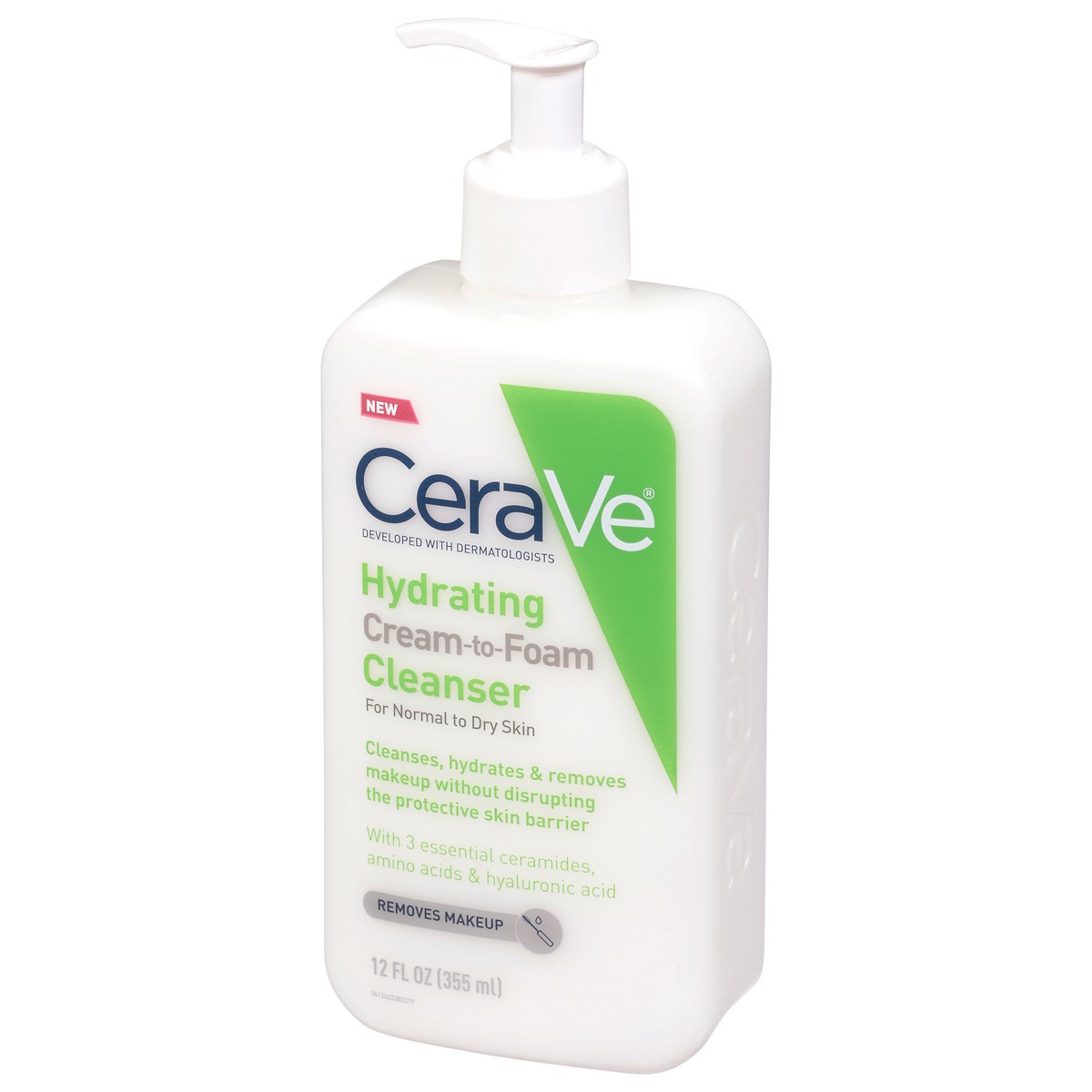 slide 7 of 9, CeraVe Hydrating Cream-to-Foam Cleanser 12 fl oz, 12 fl oz