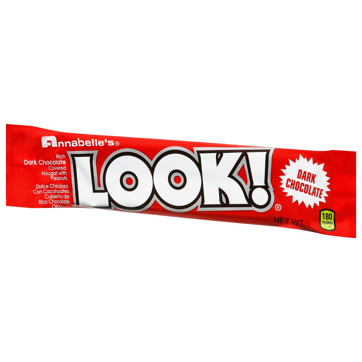 slide 7 of 9, Annabelle's Look! Dark Chocolate Candy Bar, 1.38 oz