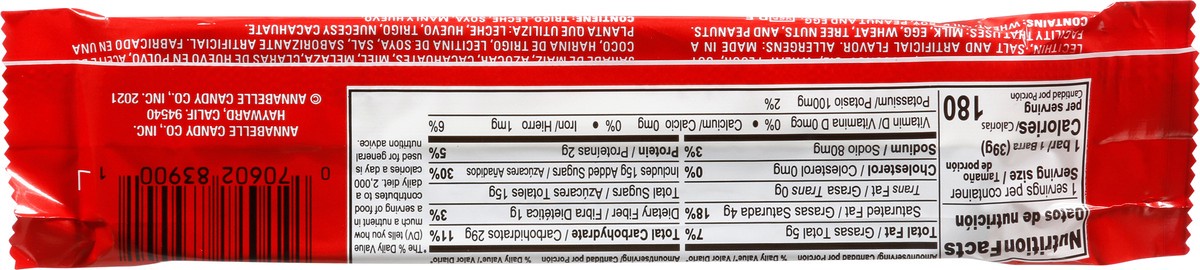 slide 6 of 9, Annabelle's Look! Dark Chocolate Candy Bar, 1.38 oz